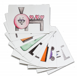 Set: Postkarten Maschinen